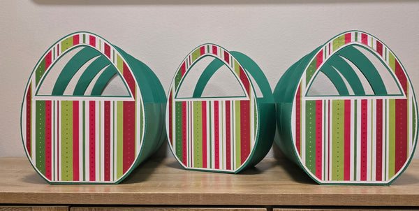 Cardstock Christmas Gift Basket