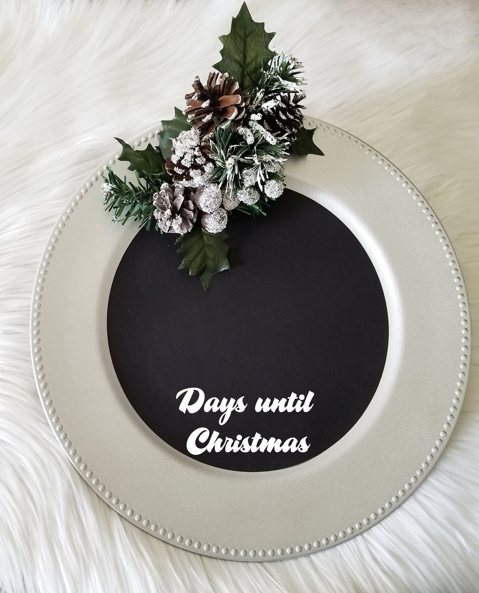 Countdown to Christmas Plate