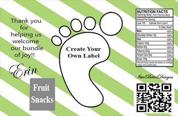 Custom Fruit Snacks Label