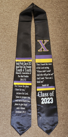 Custom Graduation Stole